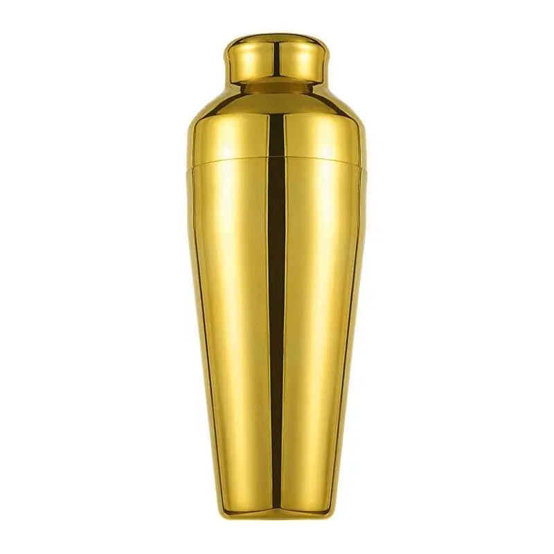 Biradlı BRD-601 Fransız Model Paslanmaz Çelik Shaker, 600 ml, Altın - 1