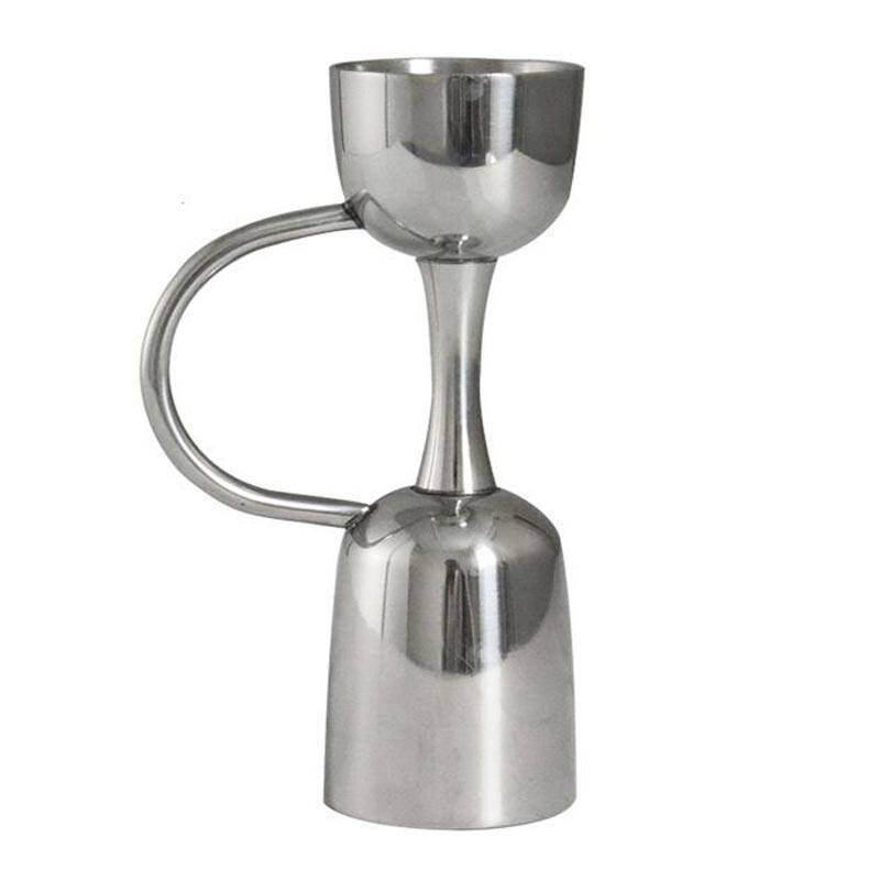 Biradlı BRD-EF182 Kulplu Jigger, 2.5/5 cl, 7x12 cm, Gümüş - 1