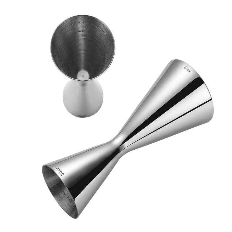 Biradlı BRD-EF183 Jigger, 30/60 cl, Gümüş - 1