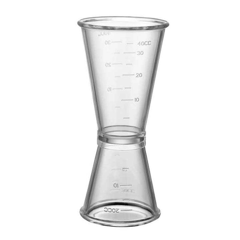 Biradlı BRD-EF184 Polikarbon Jigger, 20/40 ml, Şeffaf - 1