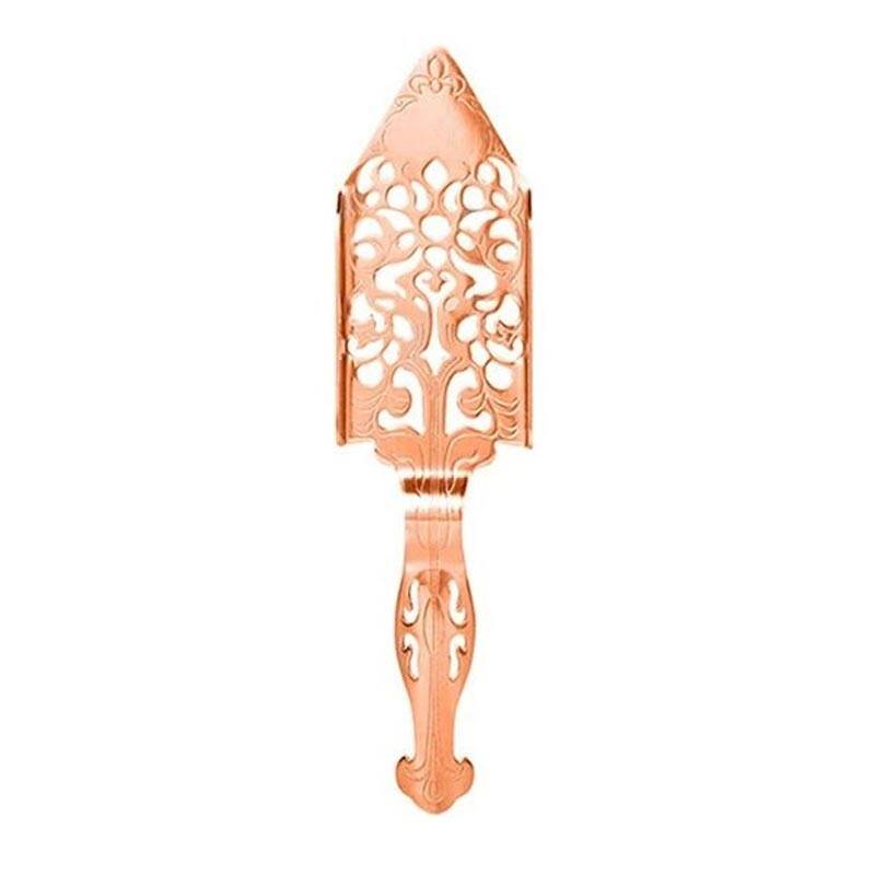 Biradlı BRD-EF190 Absinthe Kaşığı, Desenli, 16x4.1 cm, Bakır - 1
