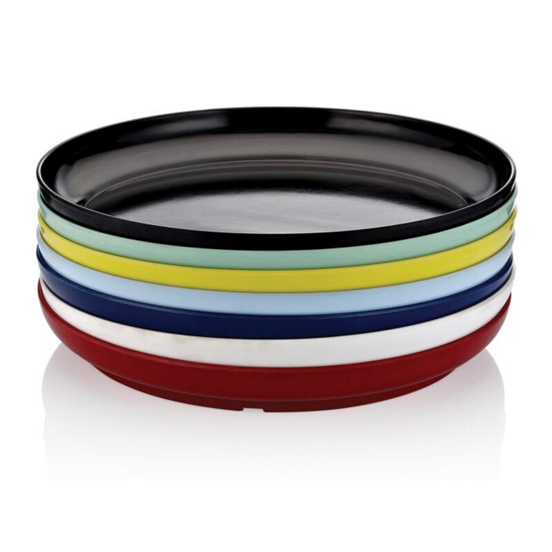 Biradlı FTS-1960 Yuvarlak Melamin Teşhir Tepsisi, 39x5 cm, Beyaz - Biradlı