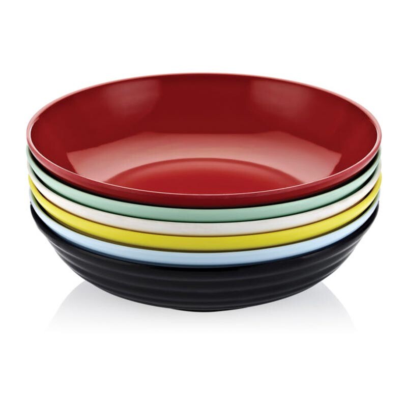 Biradlı FTS-1981 Yuvarlak Melamin Teşhir Tepsisi, 44x10 cm, Sarı - Biradlı