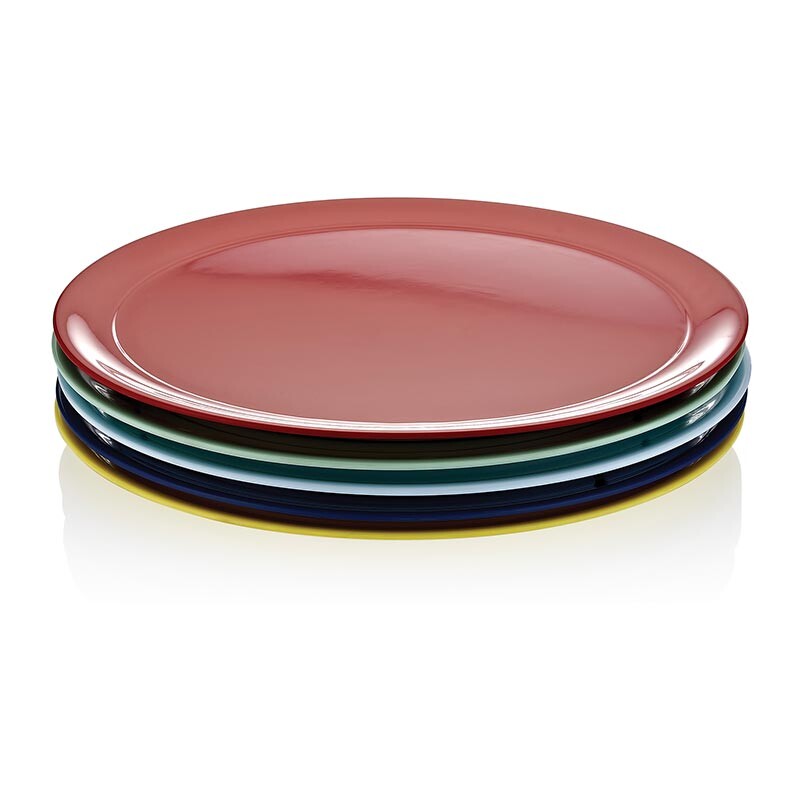 Biradlı FTS-1984 Oval Melamin Teşhir Tepsisi, 55x42 cm, Sarı - Biradlı