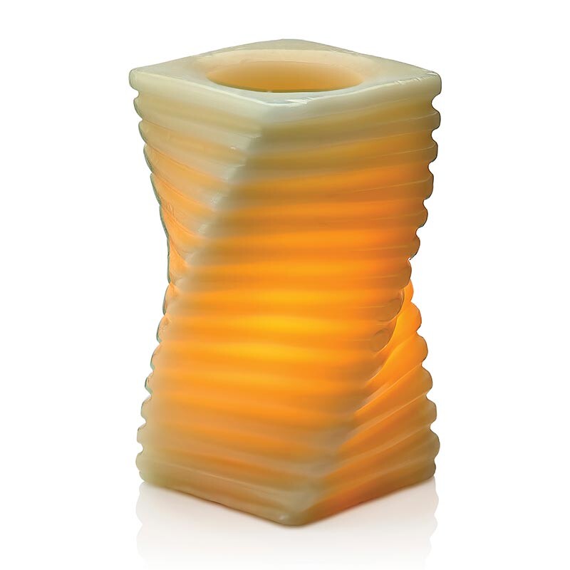 Biradlı FX1115 Burgulu Ledli Mum, Şamdanlık, 15 cm - Biradlı