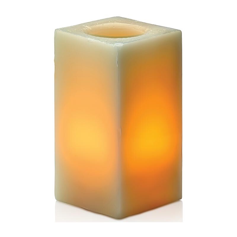 Biradlı FX3060 Dikdörtgen Ledli Mum, Şamdanlık, 15 cm - Biradlı