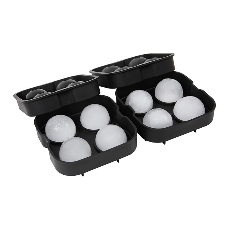 Biradlı GRV-013 Dörtlü Top Buz Kalıbı, Silikon, 45x45 mm - Biradlı