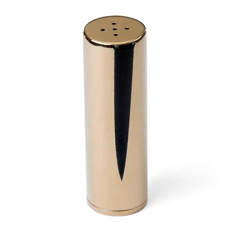 Biradlı GRV-108-XL Yuvarlak Tuzluk, 4x12.5 cm, Altın Renk - 1