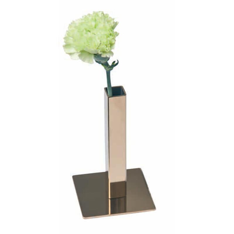 Biradlı GRV-13 Çelik Kare Karanfillik, 13 cm, Altın - Biradlı