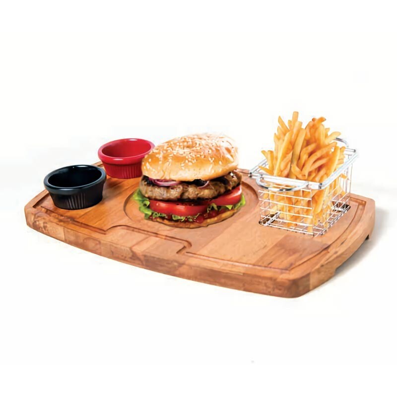 Biradlı GRV-1804 Burger Servis Sunum Tahtası, 38x22.5x2 cm - Biradlı