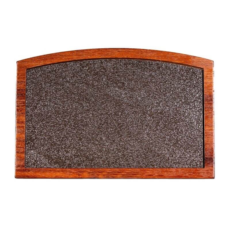 Biradlı GRV-1850 Bazaltlı Steak Ahşap Sunum Tahtası, 32.5x21.5 cm - Biradlı