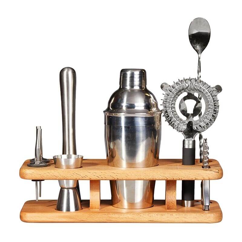 Biradlı GRV-1855 Ahşap Standlı Bar Seti, 7 Parça - Biradlı