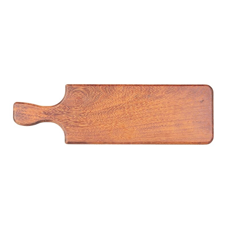 Biradlı GRV-1857 Kulplu Iroko Pide Sunum Tahtası, 60x15 cm - Biradlı
