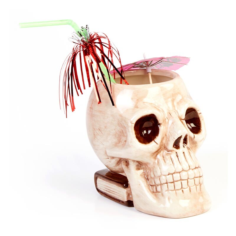 Biradlı GRV-20202 Seramik Tiki Mug, 550 cc, Beyaz - Biradlı