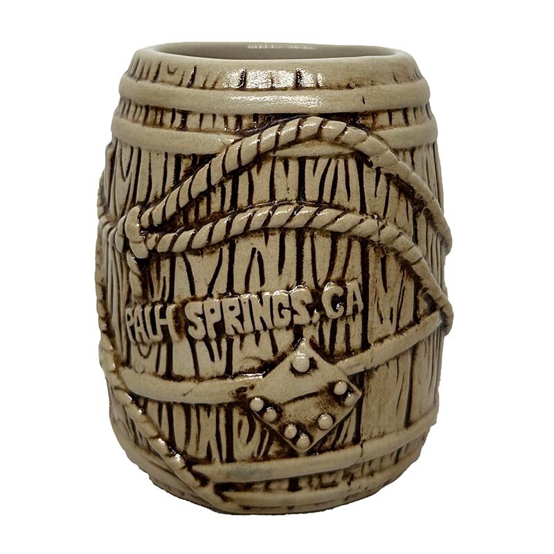 Biradlı GRV-20227 Seramik Tiki Kokteyl Bardağı, 6.5x10 cm, 350 cc, Krem - Biradlı