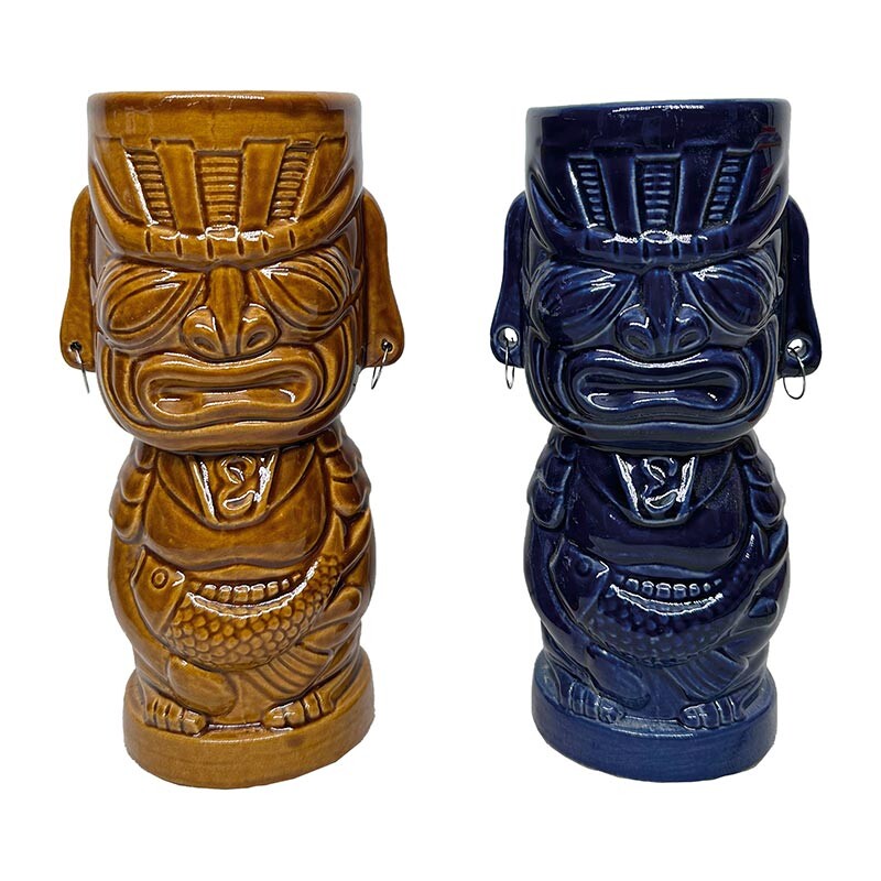 Biradlı GRV-20232 Seramik Tiki Kokteyl Bardağı, 6.5x17 cm, 350 cc - Biradlı