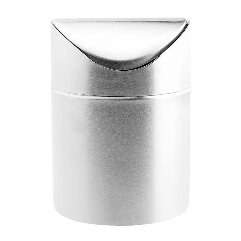 Biradlı GRV-2221 Masaüstü Çöp Kovası, 12x7 cm, Gri - 1