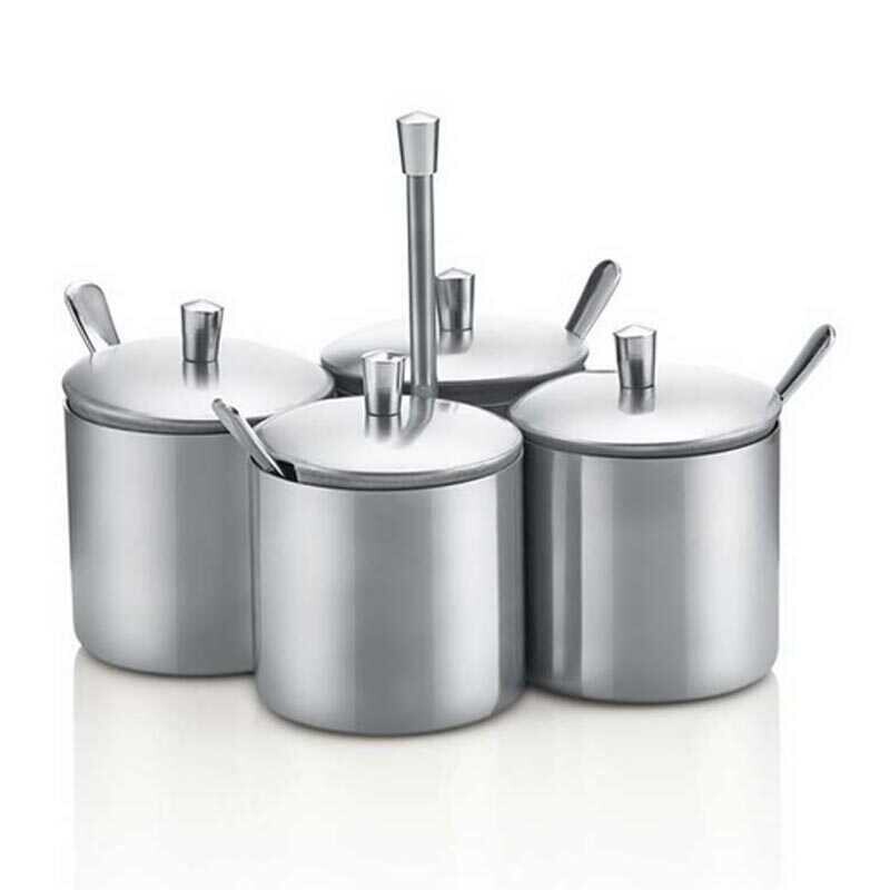 Biradlı GRV-24 Parlak Baharatlık Takımı, 4'lü - Biradlı