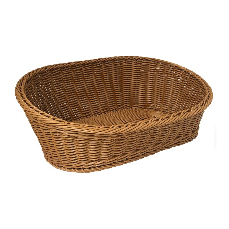 Biradlı GRV-2419 Oval Plastik Sunum Sepeti, 45x30x8/16 cm - Biradlı
