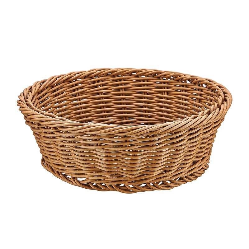 Biradlı GRV-2454 Yuvarlak Plastik Ekmek Sepeti, 21x21x7 cm - Biradlı