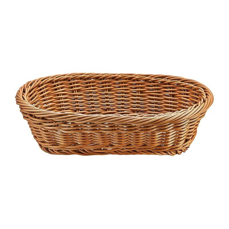 Biradlı GRV-2455 Oval Plastik Ekmek Sepeti, 24x16x7 cm - Biradlı