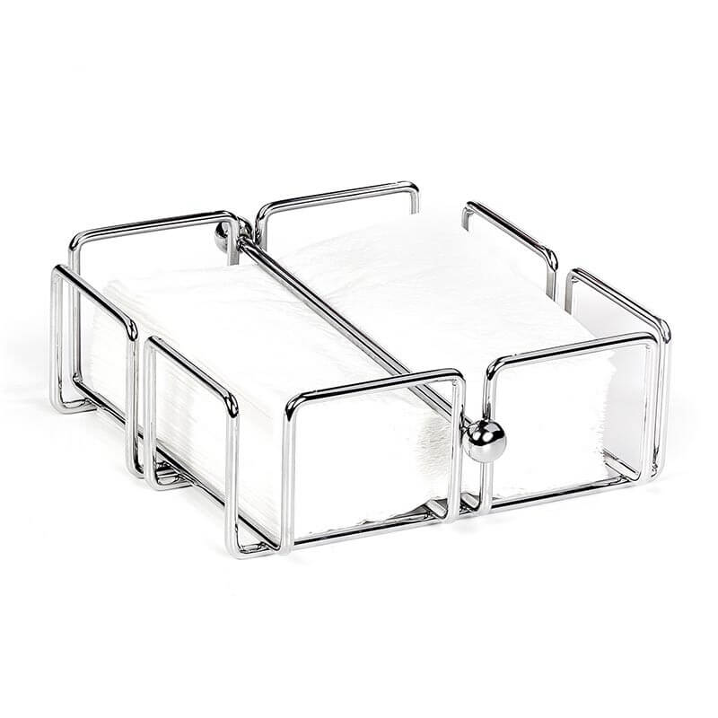 Biradlı GRV-252 Metal Kare Peçetelik, 19x19x6.5 cm - Biradlı