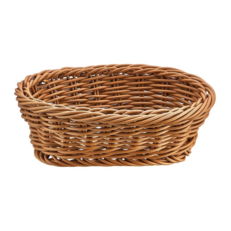 Biradlı GRV-2547 Mini Plastik Oval Ekmek Sepet, 18x12x6 cm - Biradlı