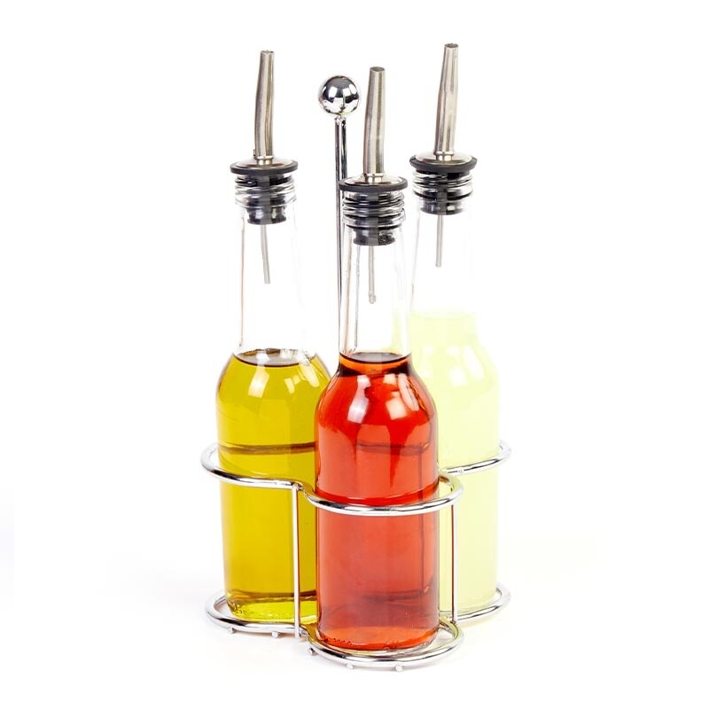 Biradlı GRV-293 Tel Standlı Oval Yağlık Takımı, 3'lü, 250 cc - Biradlı