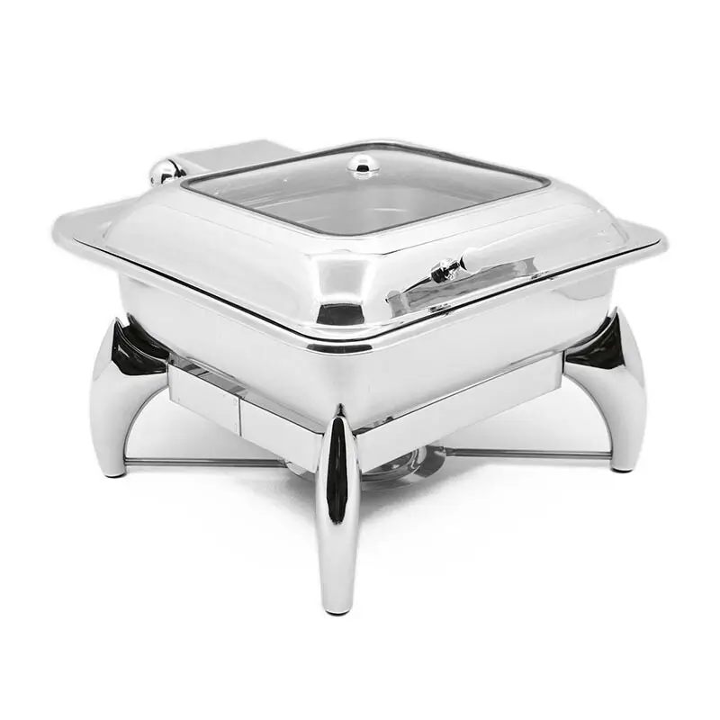 Biradlı GRV-4023 Ekonomik Kare Chafing Dish, 5.5 Lt. Hacim, GN 2/3 - Biradlı (1)