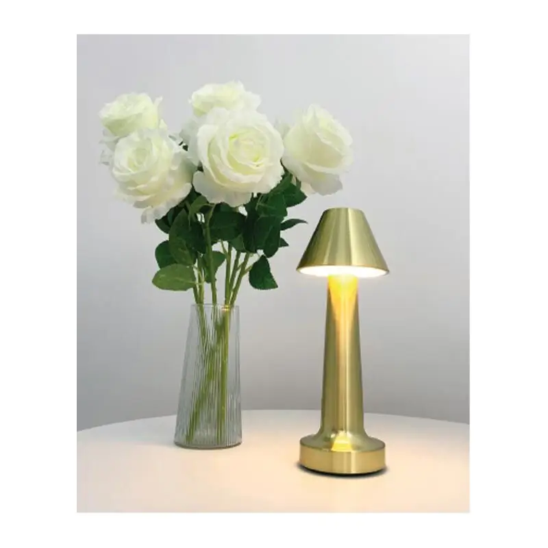 Biradlı GRV-812 Şarj Edilebilir Masa Lambası, 9x22 cm, Altın Renk - Biradlı (1)