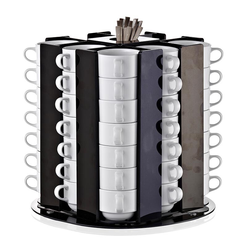 Biradlı GRV-FS-02 Döner Fincan Standı, 56 Fincan Kapasiteli - Biradlı