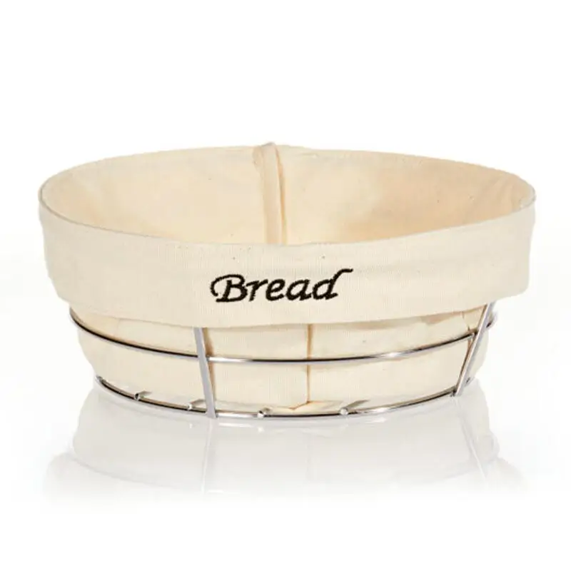 Biradlı HW-179B Yuvarlak Bezli Ekmek Sepeti, 23x23 cm - Biradlı (1)