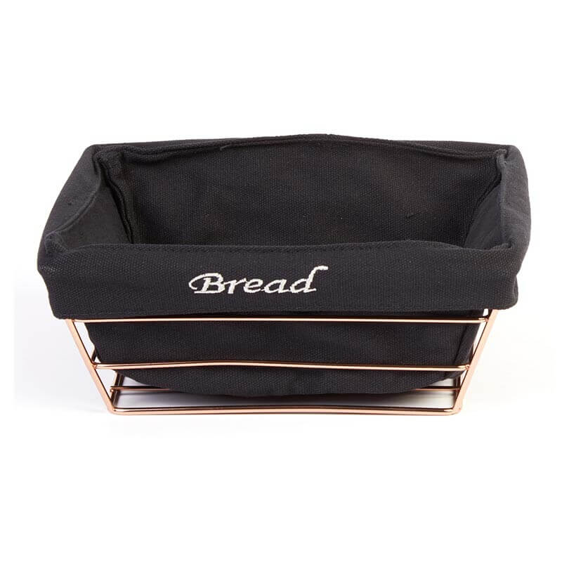 Biradlı HW-180B Kare Bezli Ekmek Sepeti, 22x22 cm - Biradlı