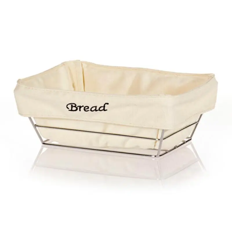 Biradlı HW-182B Dikdörtgen Bezli Ekmek Sepeti, 22x16 cm - Biradlı (1)