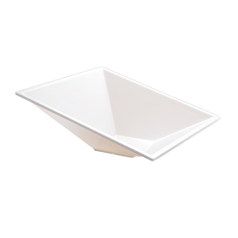 Biradlı MC-303 Kare Melamin Sunum Kasesi, 35.5x35.5x11 cm, Beyaz - Biradlı