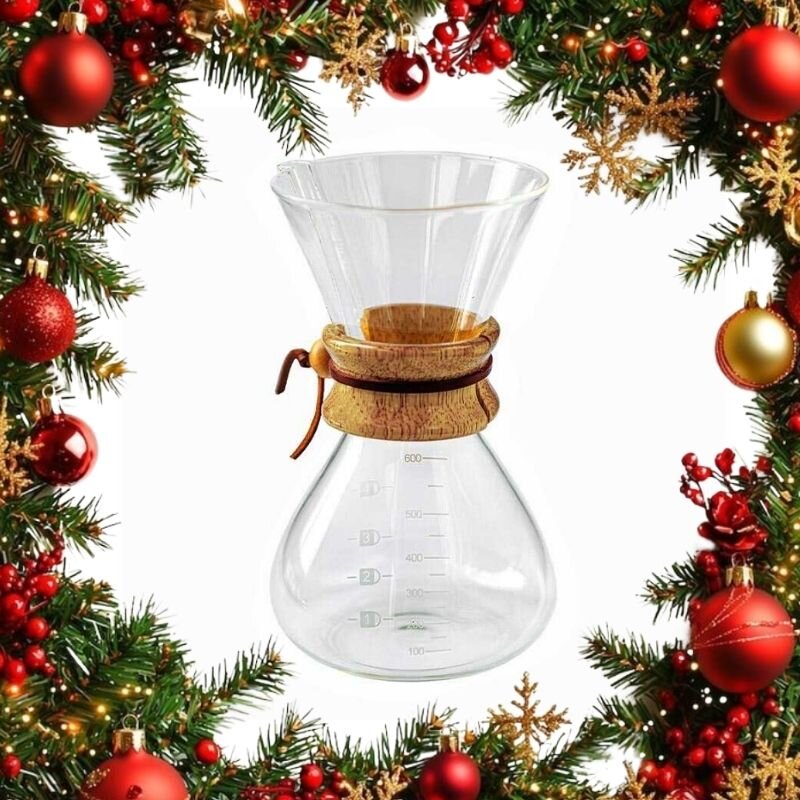 Black Goat Ahşap Tutacaklı Chemex - 600 ml - Black Goat