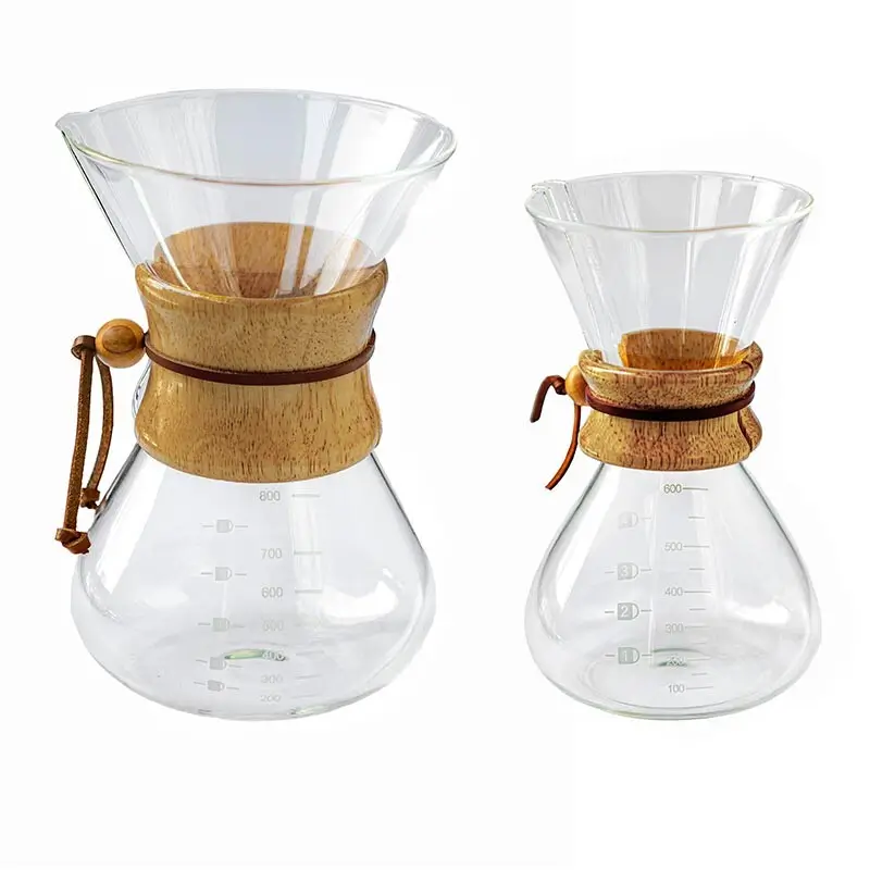 Black Goat Ahşap Tutacaklı Chemex - 600 ml - Black Goat (1)