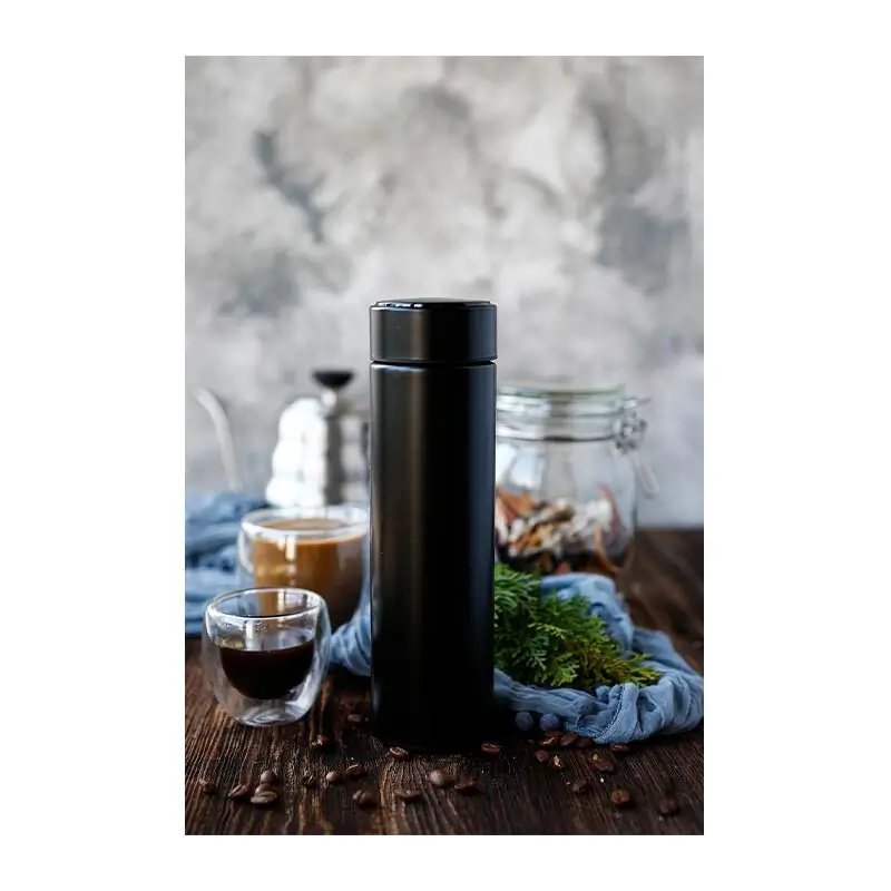 Black Goat Dereceli Termos, 500 ml - Siyah - Black Goat (1)