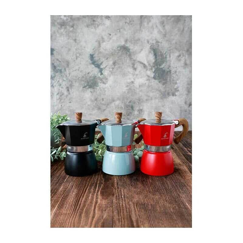 Black Goat Moka Pot, 3 Cup - Kırmızı - Black Goat (1)