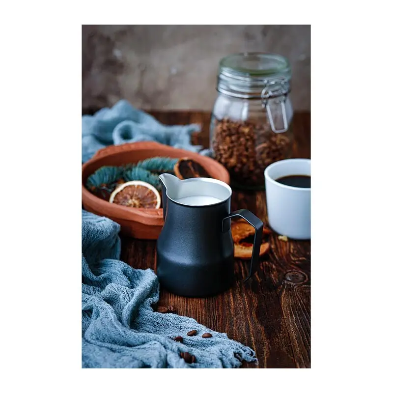 Black Goat Paslanmaz Pitcher Süt Potu, 500 ml - Siyah - Black Goat (1)