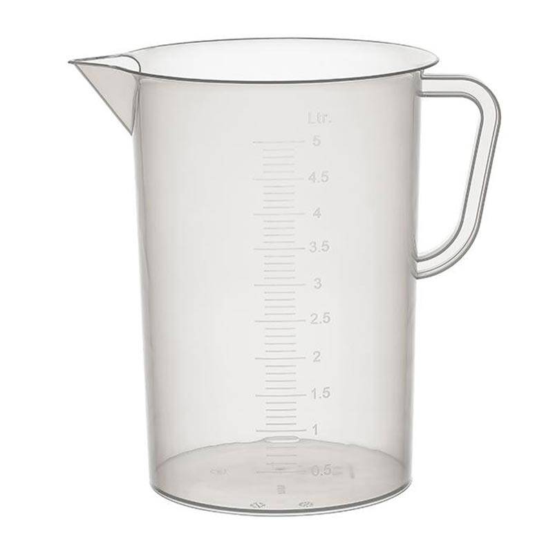 Bora Ölçüm Kabı, 5 Lt, Şeffaf, Sağlam - 1