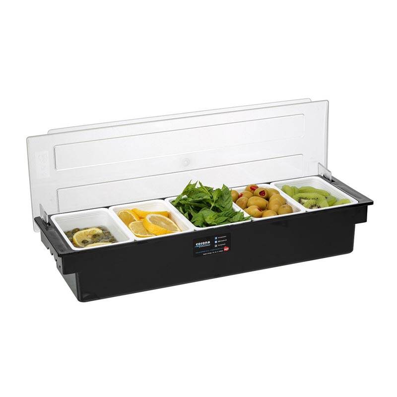 Bora Plastik Bar Konteyner, 5 Bölmeli, 49.5x15.7 cm - 1