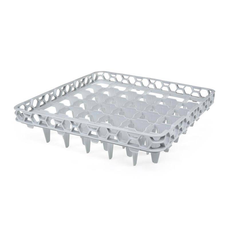 Bora Plastik Bardak Yıkama Basketi, 36 Bölmeli, 50x12.5 cm, Gri - 1