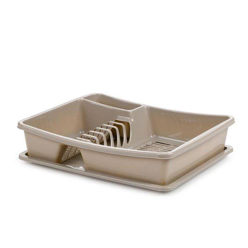 Bora Plastik Bulaşık Kurutma Sepeti, 30x37x8.5 cm, Bej - 1