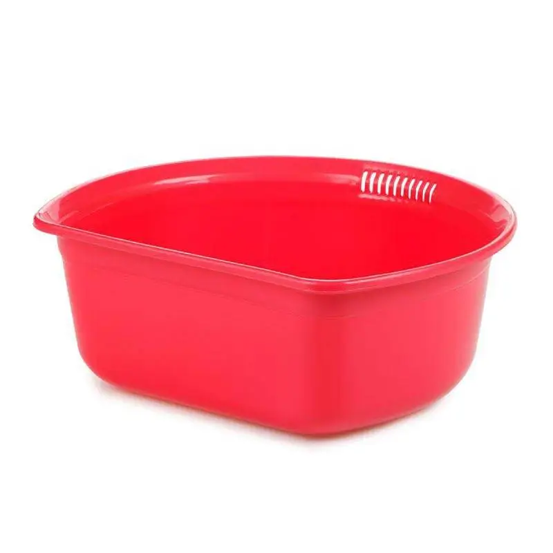 Bora Plastik Bulaşık Leğeni, No: 1, Kırmızı, 6 Lt, 13 x 32 cm - 1