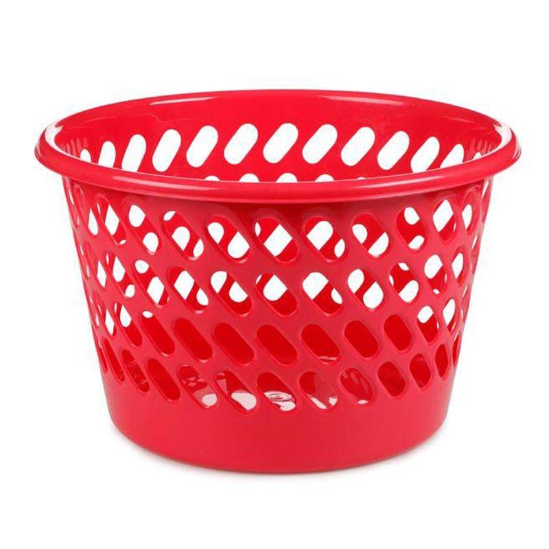 Bora Plastik Büyük Çamaşır Sepeti, 26 Lt, Kırmızı - 1