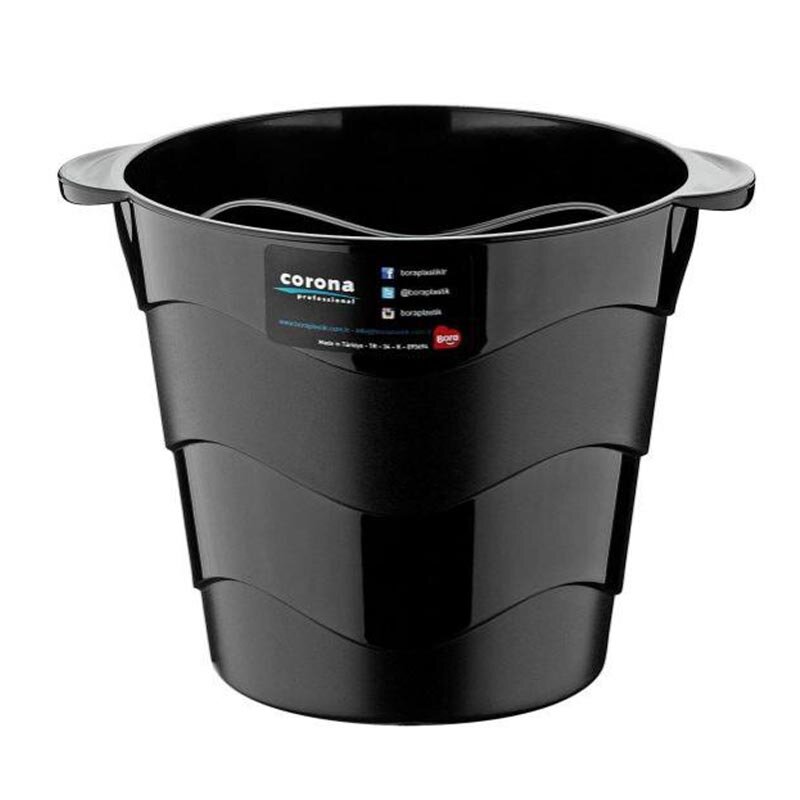 Bora Plastik Buz Kovası, Desenli, 4 Lt, Siyah - Bora Plastik