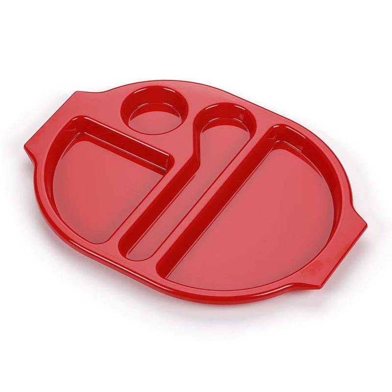 Bora Plastik Çocuk Servis Tepsisi, 28 × 38 cm, Kırmızı - 1