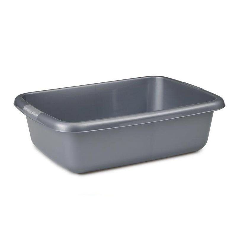Bora Plastik Çok Amaçlı Badya, Dikdörtgen, 23.7 Lt, Gri - Bora Plastik