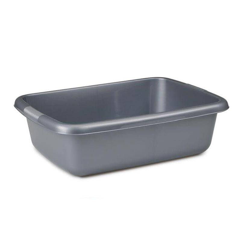 Bora Plastik Çok Amaçlı Badya, Dikdörtgen, 23.7 Lt, Gri - 1